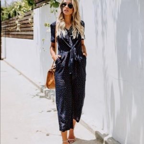 Inner Circle Pocketed Jumpsuit - Picture 1 of 3